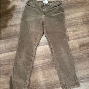 Vintage Brown Ribbed Pants